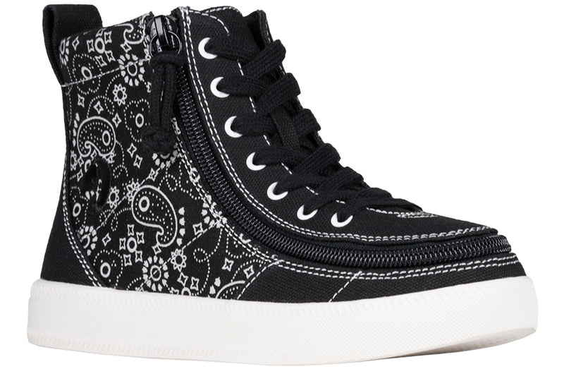TODDLER BLACK PAISLEY BILLY CLASSIC LACE HIGH TOPS