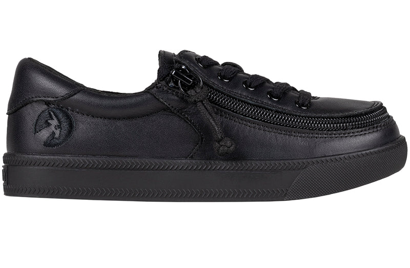 BLACK TO THE FLOOR LEATHER BILLY CLASSIC LACE LOW