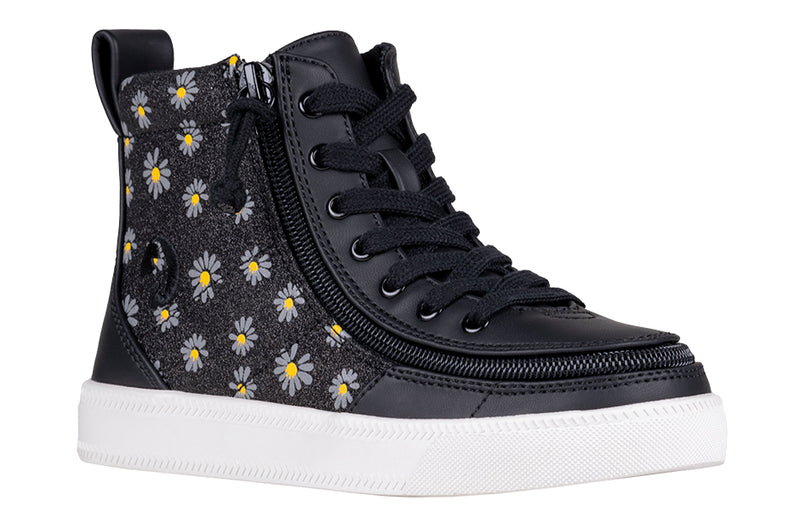 TODDLER BLACK DAISY BILLY CLASSIC LACE HIGH TOPS