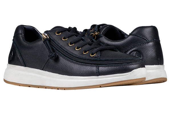 MEN'S BLACK LEATHER BILLY COMFORT LOWS