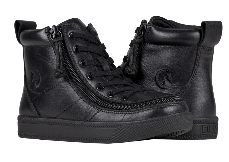 BLACK TO THE FLOOR LEATHER BILLY CLASSIC LACE HIGHS