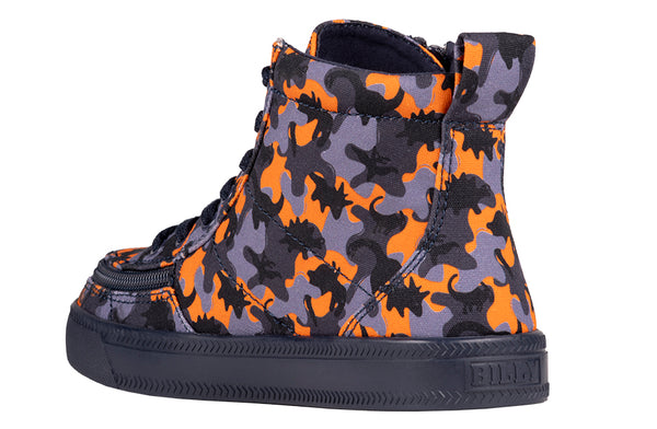 TODDLER ORANGE DINO BILLY CLASSIC LACE HIGH TOPS