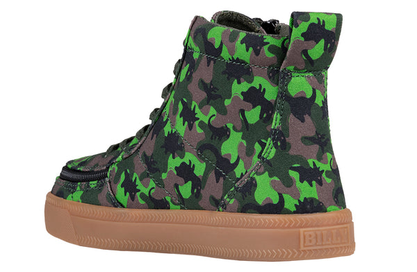 TODDLER GREEN DINO BILLY CLASSIC LACE HIGH TOPS