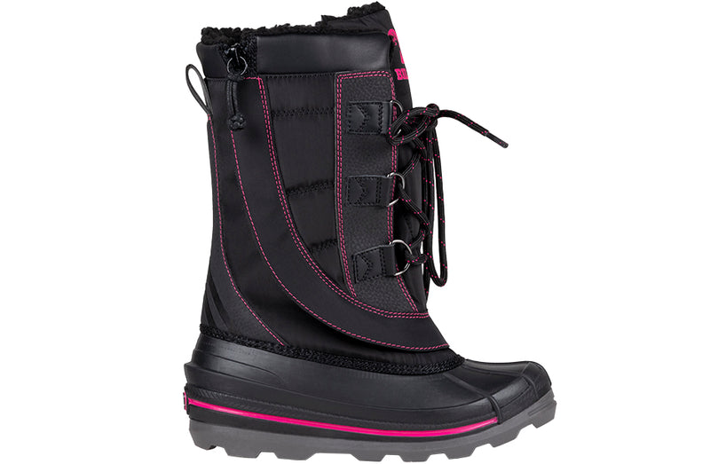 TODDLER BLACK/PINK BILLY ICE WINTER BOOTS