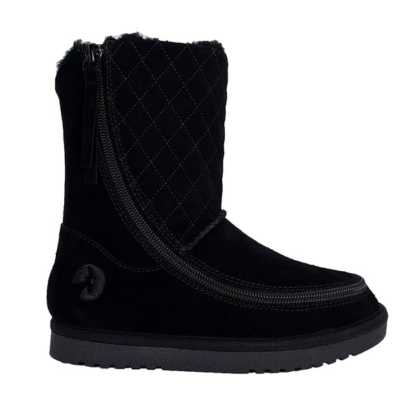 WOMEN'S BLACK BILLY COZY QUILT LUX BOOTS