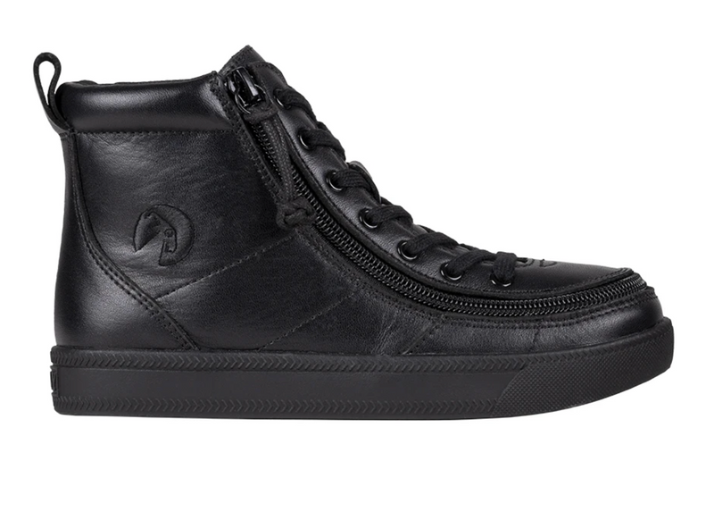 BLACK TO THE FLOOR LEATHER BILLY CLASSIC LACE HIGHS